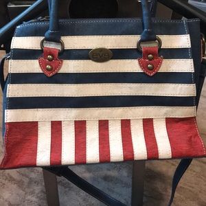 Brand new with out tags Patriotic cork purse